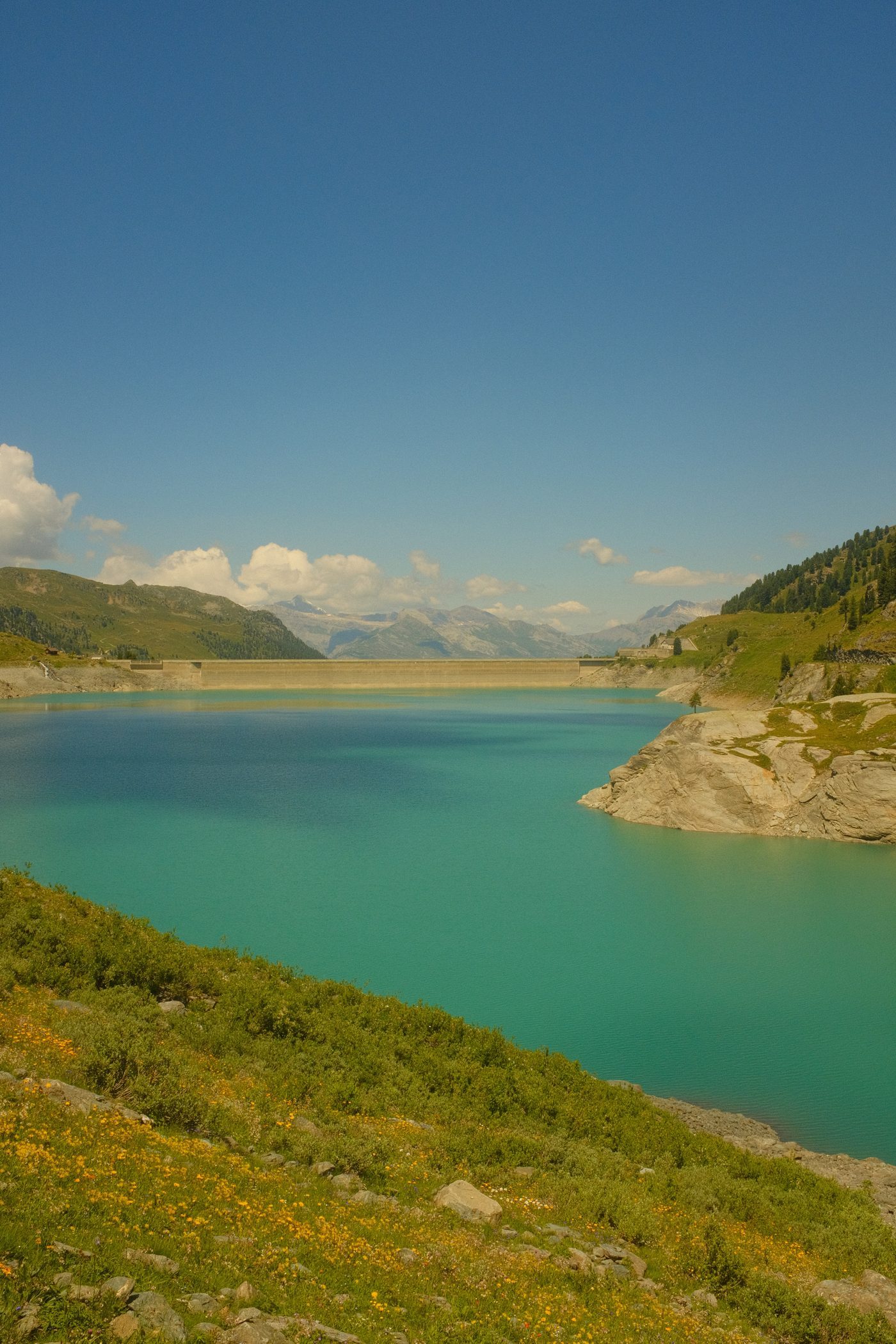 The dam wall