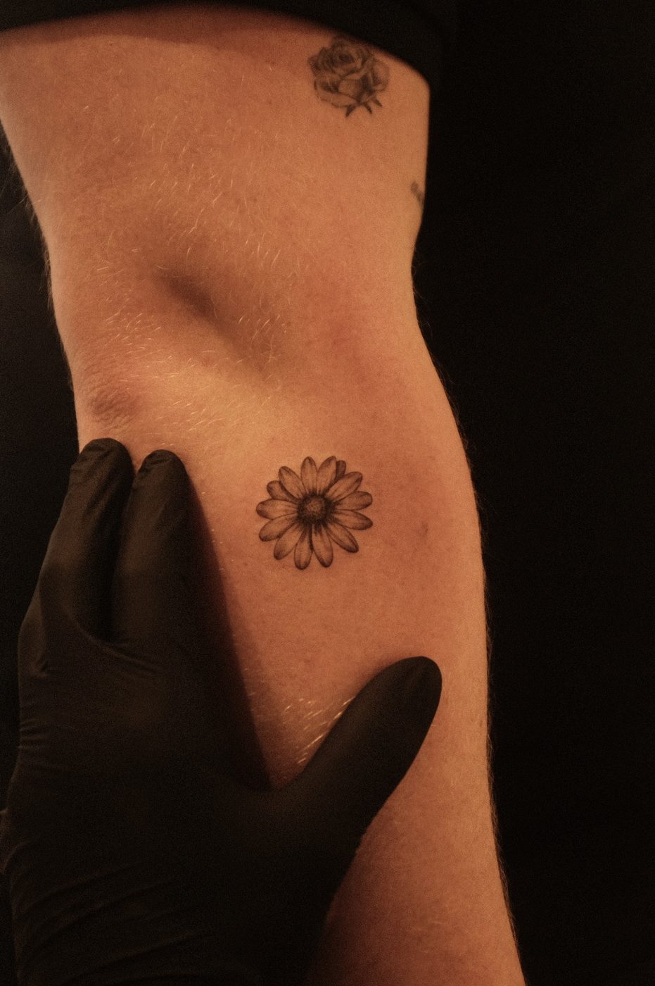 Daisy flower tattoo by Dylan Hoogerwerf, for my grandmother