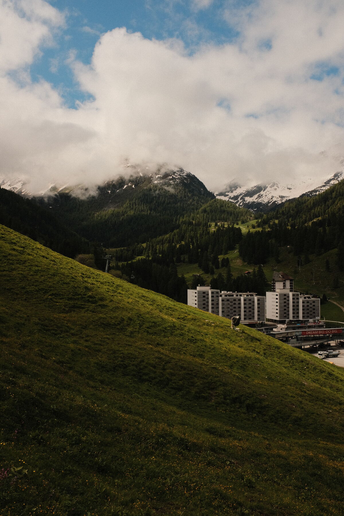 Siviez village view